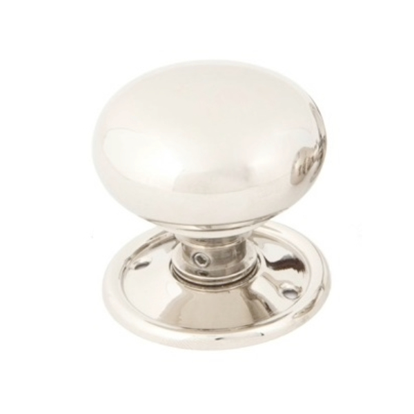 MUSHROOM MORTICE / RIM DOOR KNOBS ON FACE FIXED ROSE